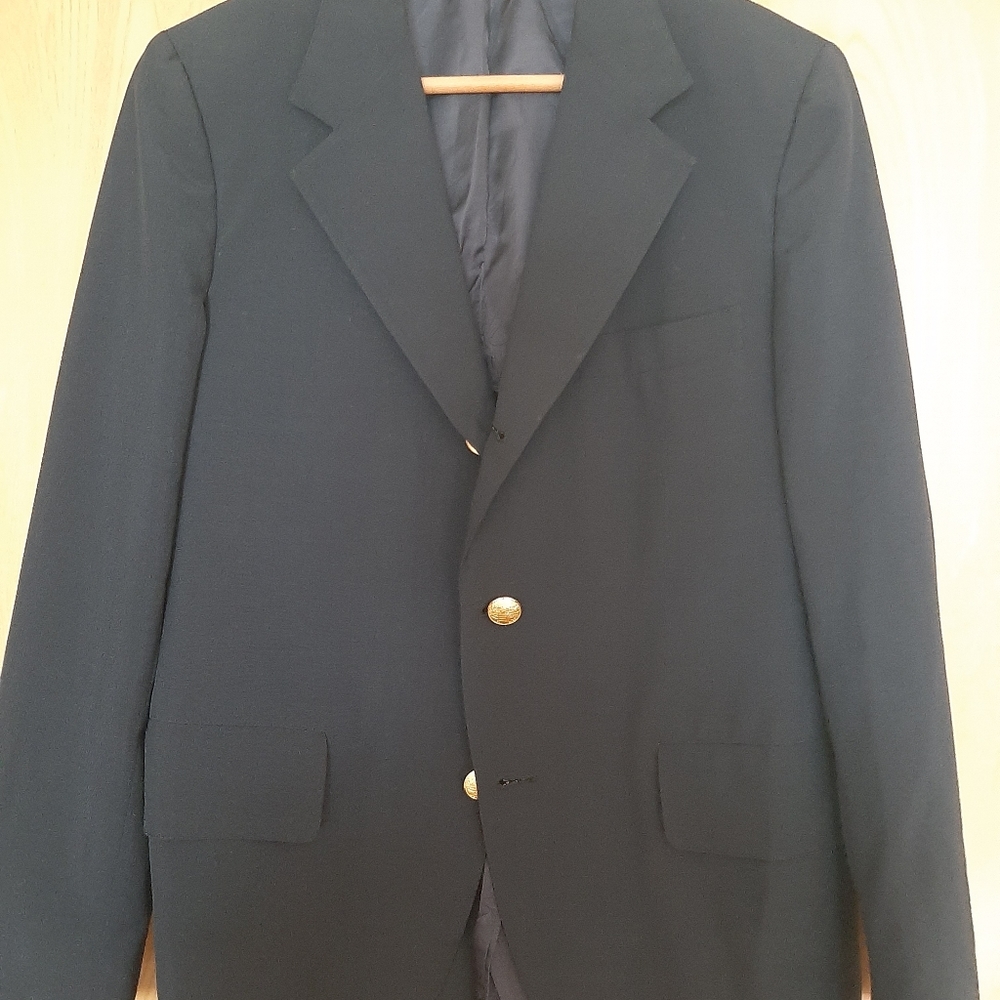 Vintage 38R Cable Car Clothiers Navy Blazer